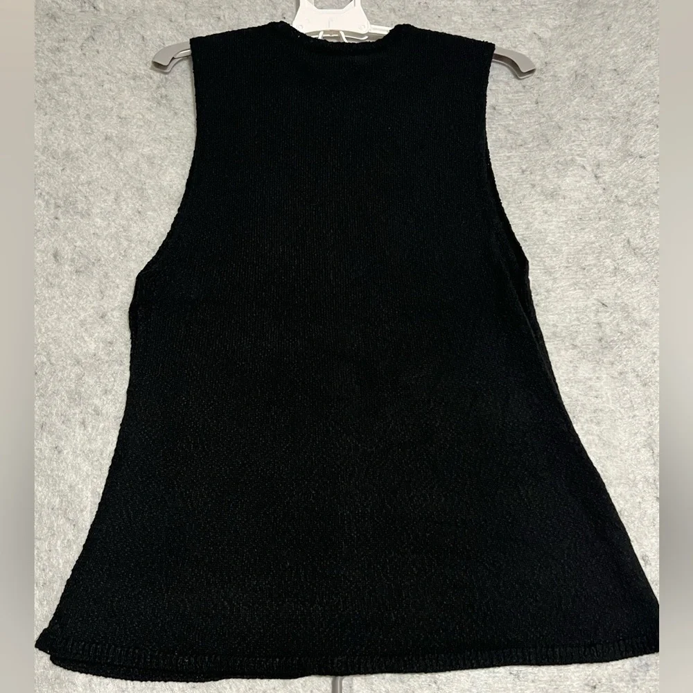 New*Free People Beach ‘Miranda’ Sleeveless Sweater/Short Set~SMALL ~in black - Picture 6 of 14